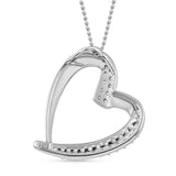Round Cut Cubic Zirconia in 925 Sterling Silver Necklace 5