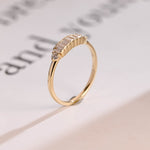 Stunning 0.2 TCW Round & Baguette Moissanite Stones Half Eternity Wedding Bands 9