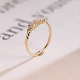 Stunning 0.2 TCW Round & Baguette Moissanite Stones Half Eternity Wedding Bands 9