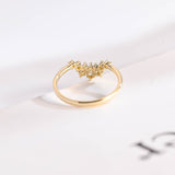 Stunning 0.2 TCW Marquise & Round Moissanite Stones Curved Wedding Bands 9