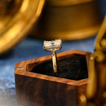 3.5 CT Radiant Shaped Moissanite Engagement Ring With Hidden Halo Style 5