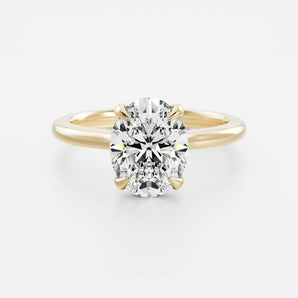 Stunning 1.5-2.5 CT Oval Moissanite Engagement Ring with Solitaire Design