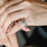 Stunning 2.0 CT Round Moissanite Engagement Ring with Pave Design 8