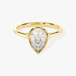 Stunning 1.0-2.0 CT Pear Moissanite Engagement Ring with Dainty Design 1
