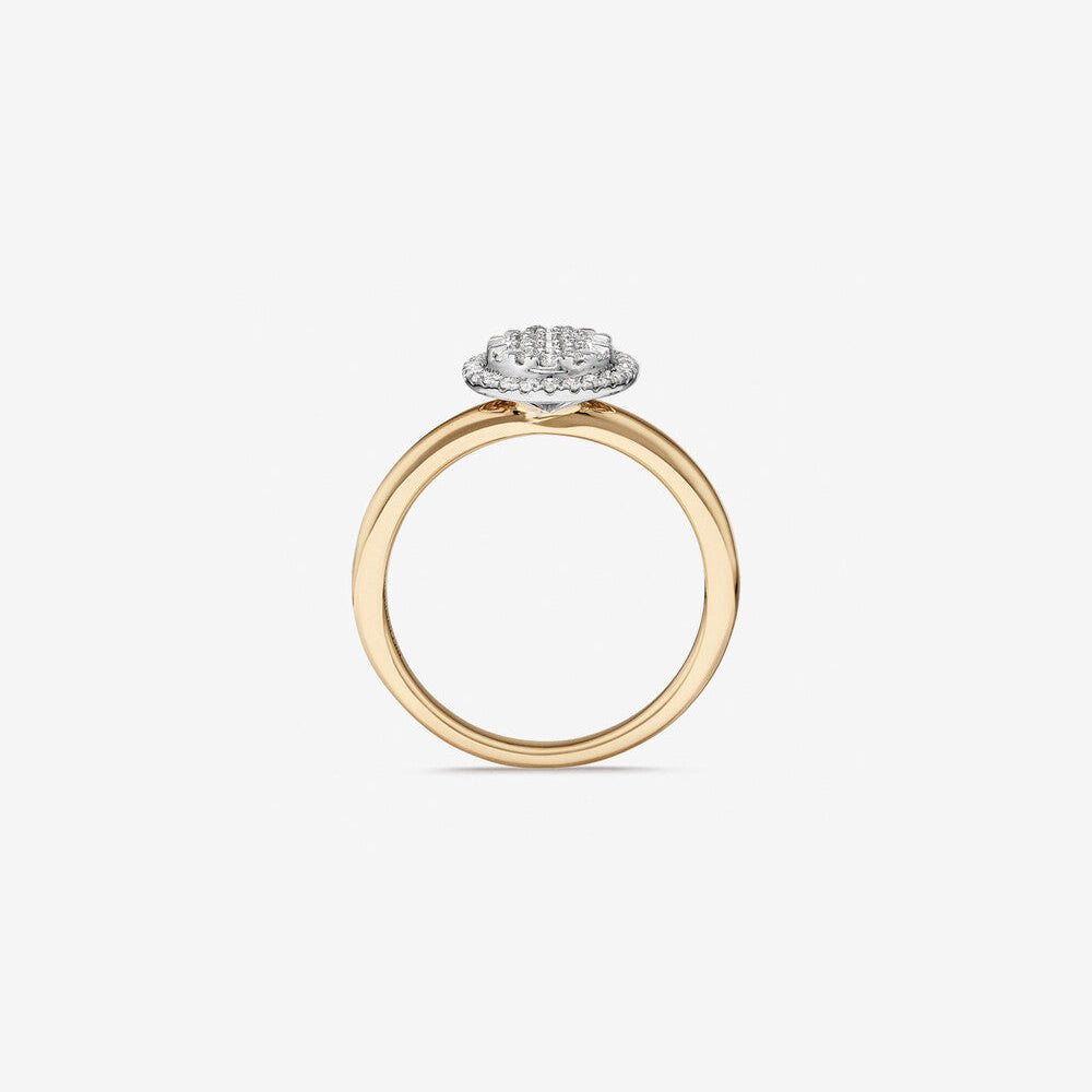Stunning 0.5 CT Oval Moissanite Engagement Ring in Halo Design 2