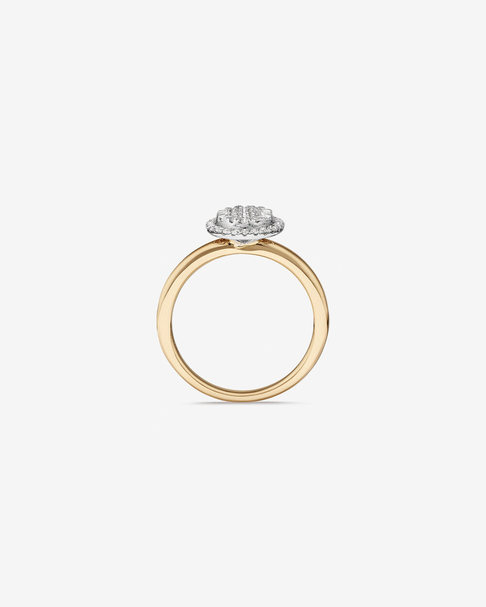 Stunning 0.5 CT Oval Moissanite Engagement Ring in Halo Design 2
