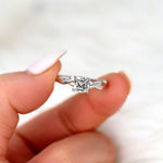 Stunning 1 CT Cushion Moissanite Engagement Ring With Solitaire Design 5