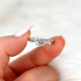 Stunning 1 CT Cushion Moissanite Engagement Ring With Solitaire Design 5