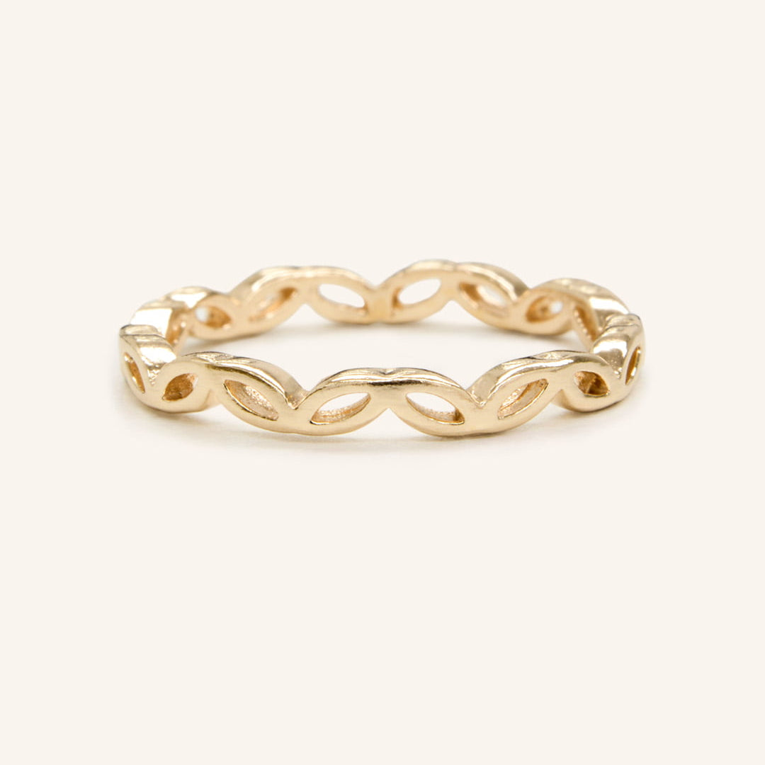 Stunning Crown Leaf Metal Wedding Bands 1