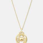 Round Cut Cubic Zirconia in 925 Sterling Silver Necklace 1