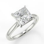 Stunning 1.30 CT Princess Moissanite Engagement Ring with Solitaire Design 6