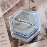 Stunning 0.4 CT Marquise Moissanite Stones Wedding Bands 4