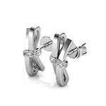 Round Cut Cubic Zirconia in 925 Sterling Silver Earrings 3
