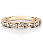 Stunning 0.30 CT Round Moissanite Stones Vintage Wedding Band 1