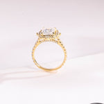 Stunning 1.5 - 2.5 CT Radiant Moissanite Engagement Ring with Pave & Halo Design 5
