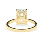 Stunning 3.0 CT Emerald Moissanite Engagement Ring with Hidden Halo Design 3