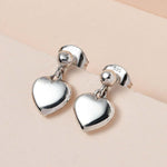 Round Cut Cubic Zirconia in 925 Sterling Silver Earrings 2