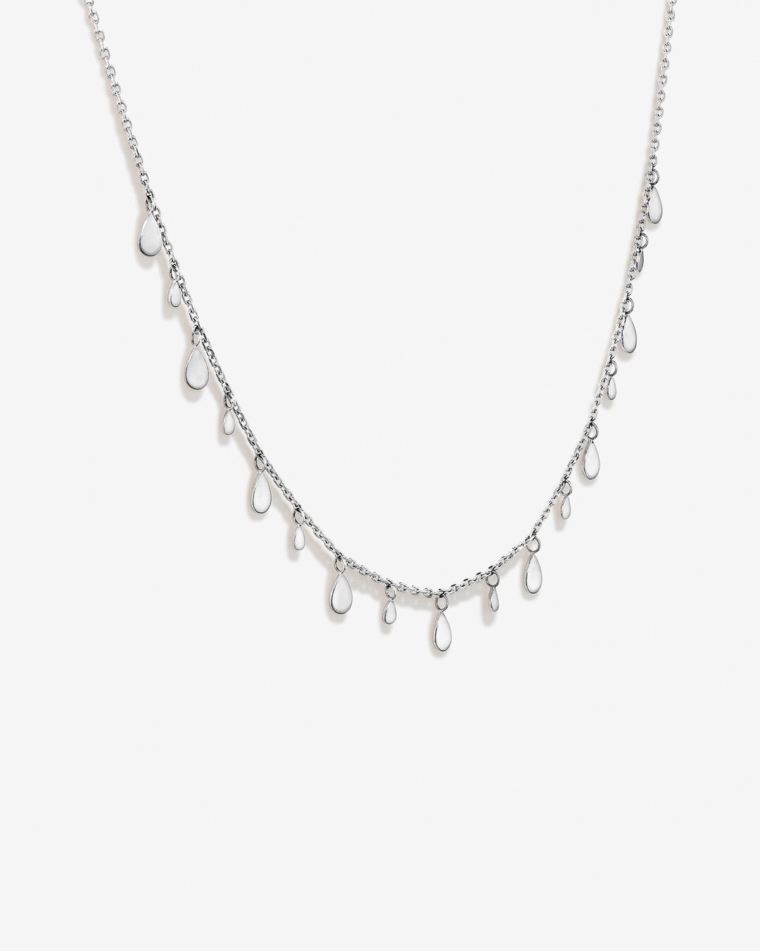 Round Cut Cubic Zirconia in 925 Sterling Silver Necklace 4