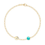 0.25 CT Round Topaz Lab Made Diamond-December Birthstone Bracelet 1