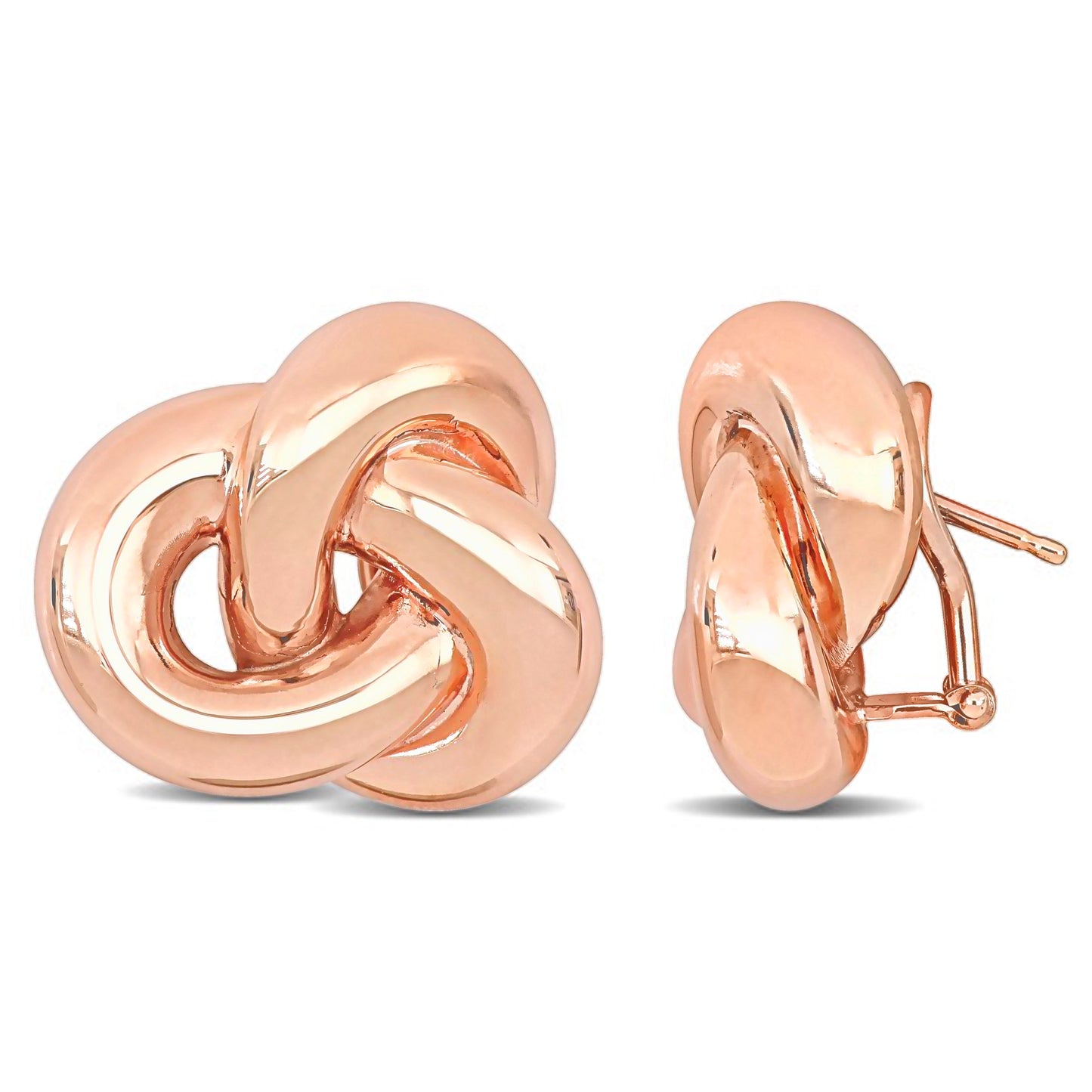 Round Cut Cubic Zirconia in 925 Sterling Silver Earrings 1