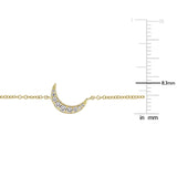 Round Cut Cubic Zirconia in 925 Sterling Silver Necklace 10