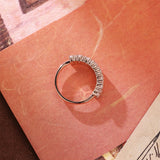 1.0 TCW Baguette & Round Cut Moissanite Bridal Wedding Band 3