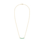 2 CT Round Emerald Lab Made Diamond-May Birthstone Necklace 7