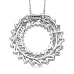 Round Cut Cubic Zirconia in 925 Sterling Silver Necklace 5