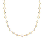 9.36 TCW Round Diamond Lab Made Diamond- April Birthstone Necklace 1
