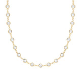 9.36 TCW Round Diamond Lab Made Diamond- April Birthstone Necklace 1
