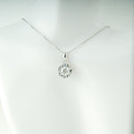 2.0 CT Round Moissanite Diamond Floral Halo  Pendant Necklace in Solid Gold 3