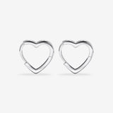 Round Cut Cubic Zirconia in 925 Sterling Silver Earrings 3