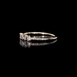 Round Cut Cubic Zirconia in 925 Sterling Silver Wedding Bands 11