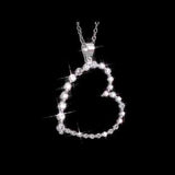 Round Cut Cubic Zirconia in 925 Sterling Silver Necklace 4