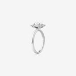 Stunning 0.96 CT Oval Moissanite Engagement Ring In Halo Design 3