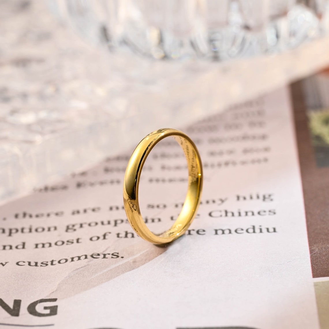 Simple Classic Moissanite Wedding Band 7