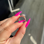 Stunning 2.50 CT Marquise Moissanite Engagement Ring with Halo & Split Shank Design 3