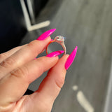 Stunning 2.50 CT Marquise Moissanite Engagement Ring with Halo & Split Shank Design 3