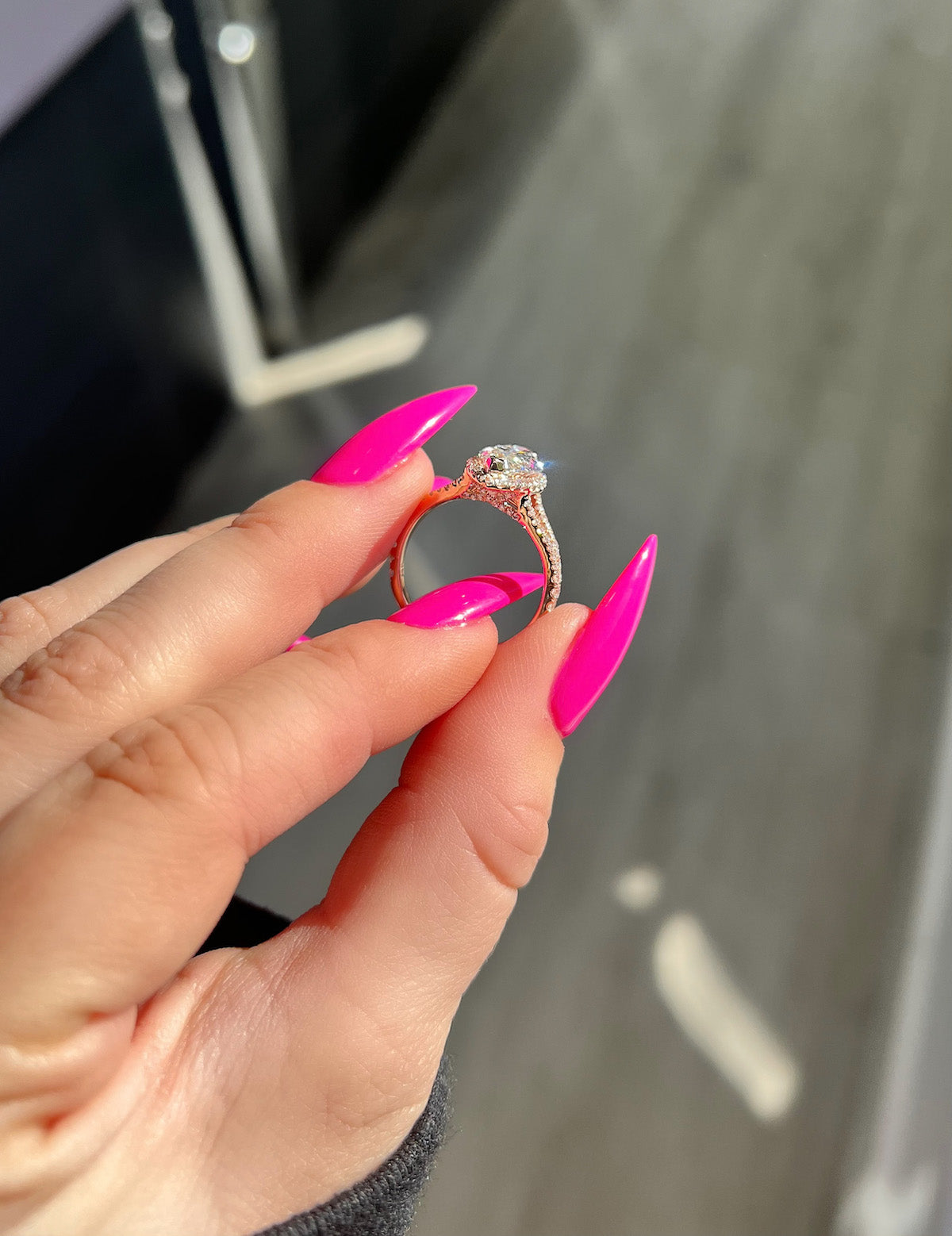 Stunning 2.50 CT Marquise Moissanite Engagement Ring with Halo & Split Shank Design 3