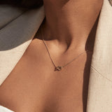 Round Cut Cubic Zirconia in 925 Sterling Silver Necklace 3