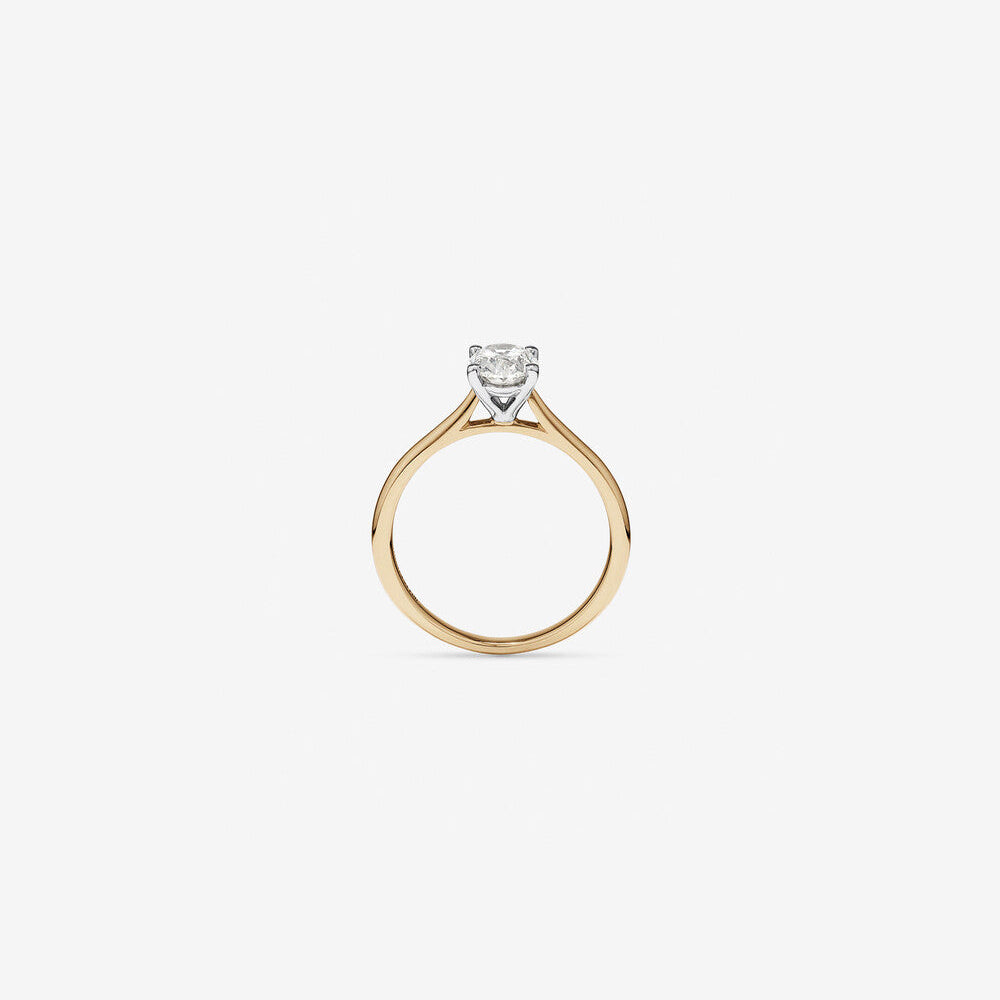 Stunning 1 CT Oval Moissanite Engagement Ring In Solitaire Design 2