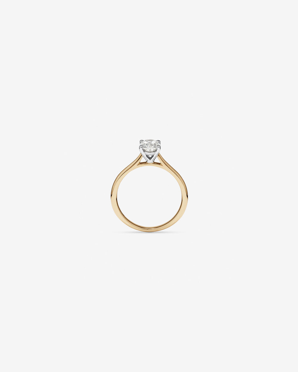 Stunning 1 CT Oval Moissanite Engagement Ring In Solitaire Design 2