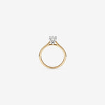 Stunning 1 CT Oval Moissanite Engagement Ring In Solitaire Design 2
