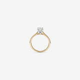 Stunning 1 CT Oval Moissanite Engagement Ring In Solitaire Design 2