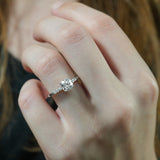 Stunning 1.0- 2.0 CT Oval Moissanite Engagement Ring with Pave Design 6