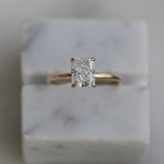 1.53 CT Radiant Solitaire CVD E/VVS2 Diamond Engagement Ring 1