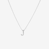 Round Cut Cubic Zirconia in 925 Sterling Silver Necklace 1