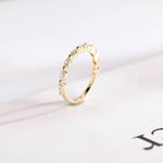 Stunning 0.2 TCW Marquise Moissanite Stones Half Eternity Wedding Bands 5