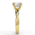 Stunning 2.0 CT Round Moissanite Engagement Ring with Solitaire Design 3