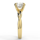 Stunning 2.0 CT Round Moissanite Engagement Ring with Solitaire Design 3